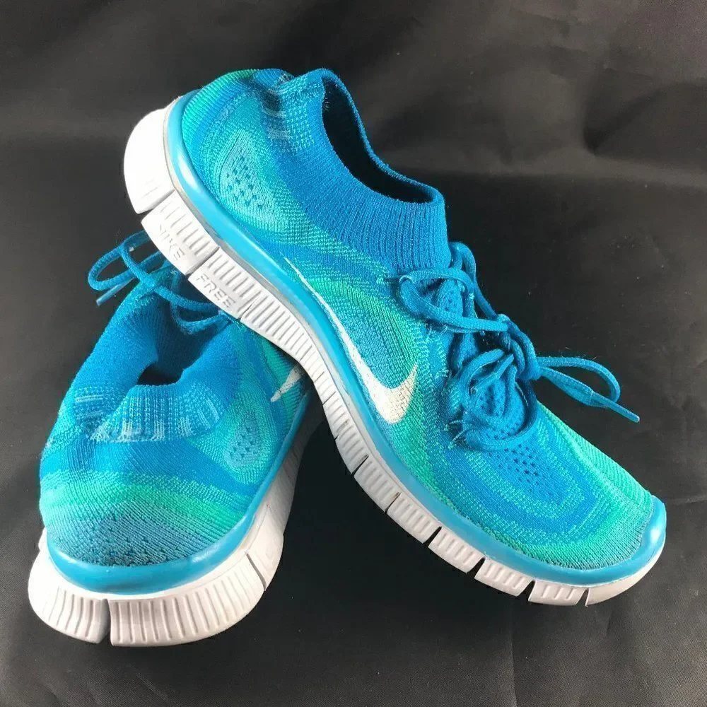 Nike Flyknit Free 5.0 chlorine blue teal 8 us 39